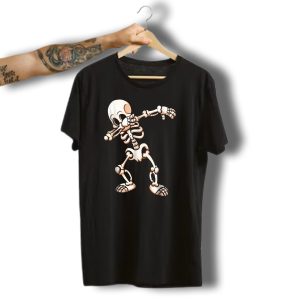 Dabbing Skeleton Cool Scary Halloween Urban Dance T-Shirt