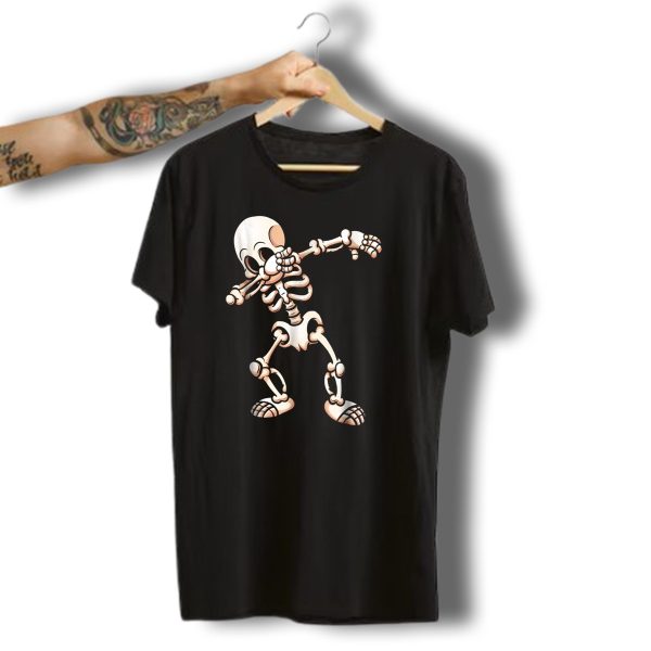 Dabbing Skeleton Cool Scary Halloween Urban Dance T Shirt 1 t shirt 1