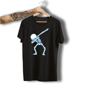 Dabbing Skeleton Dance Pose Fun Halloween T-Shirt