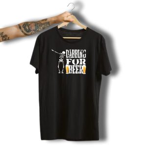 Dabbing Skeleton For Beer Halloween T-Shirt