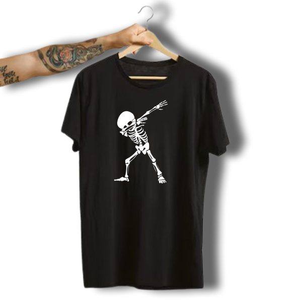 Dabbing Skeleton Funny Halloween Dab Skull Skeleto T Shirt t shirt 1
