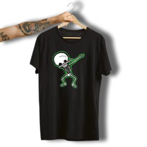 Dabbing Skeleton Halloween Dab Skull Costume T-Shirt