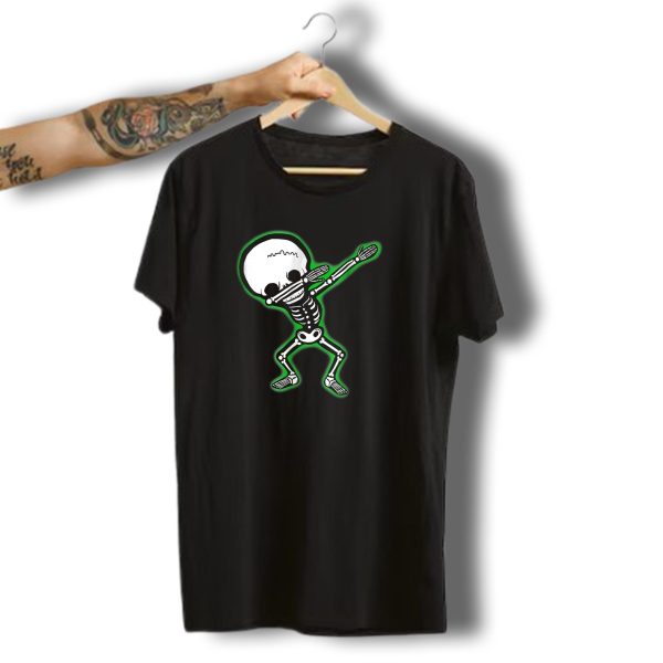 Dabbing Skeleton Halloween Dab Skull Costume T Shirt 1 t shirt 1