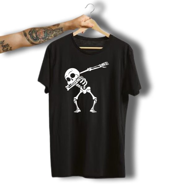 Dabbing Skeleton Halloween Dance Costume T Shirt 1 t shirt 1