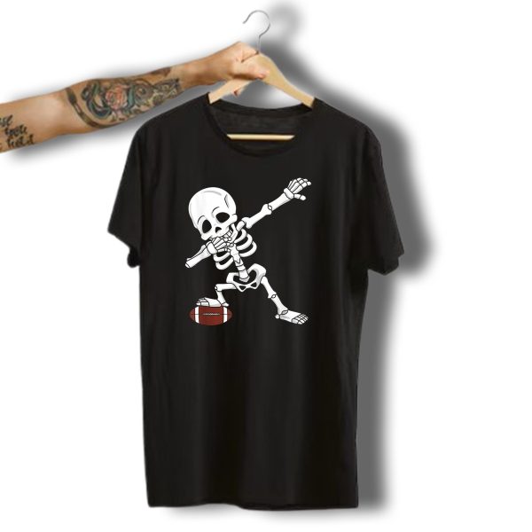 Dabbing Skeleton Halloween Football Dab T Shirt 1 t shirt 1