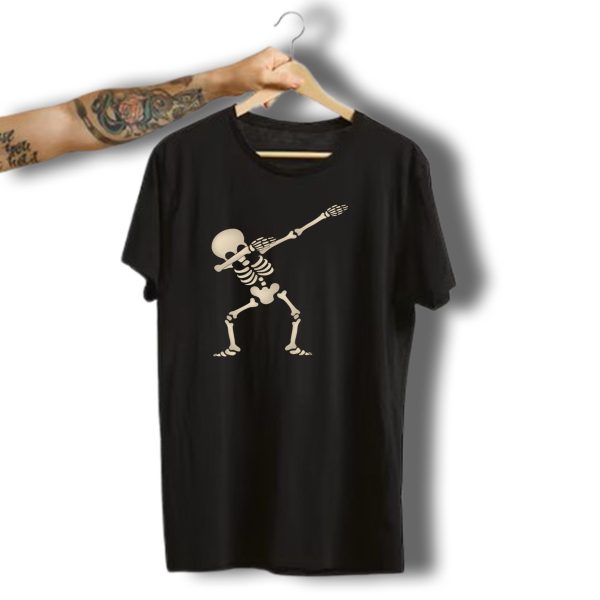 Dabbing Skeleton Halloween Skull Dab Pose T Shirt 1 t shirt 1