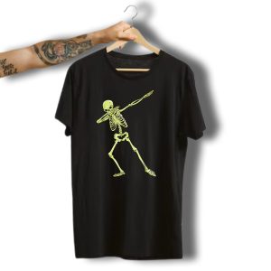 Dabbing Skeleton Halloween Skull Dab T-Shirt