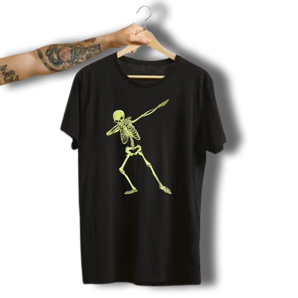 Dabbing Skeleton Halloween Skull Dab T Shirt 1 t shirt 1