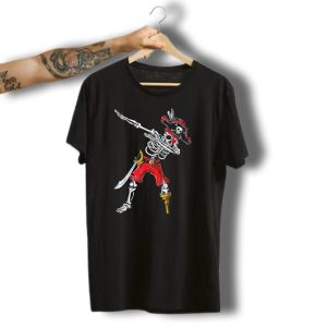 Dabbing Skeleton Pirate Dancing Halloween Kids Jol T-Shirt