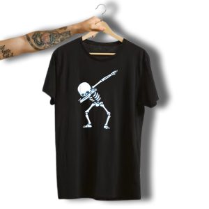 Dabbing Skeleton Pose Halloween T-Shirt