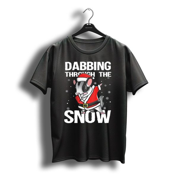 Dabbing Through The Snow Christmas Dabbing Sugar Glider Santa Cla T Shirt t shirt 1