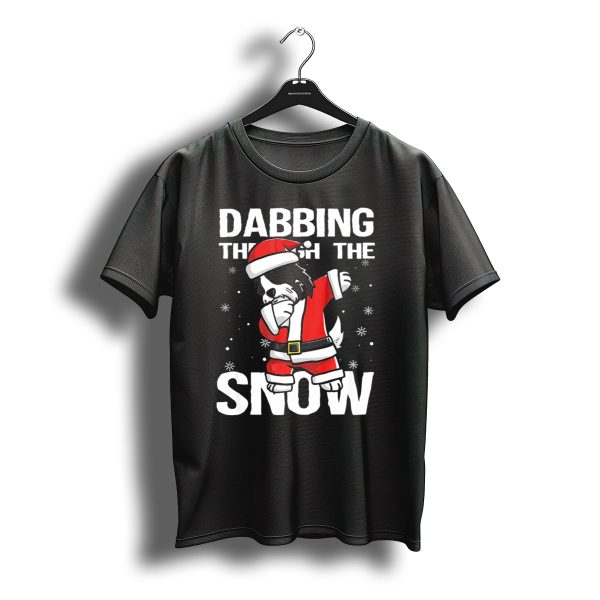 Dabbing Through The Snow Havanese Santa Christmas T Shirt t shirt 1