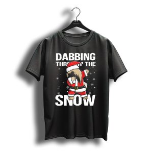 Dabbing Through The Snow Pekingese Santa Claus Christmas T-Shirt