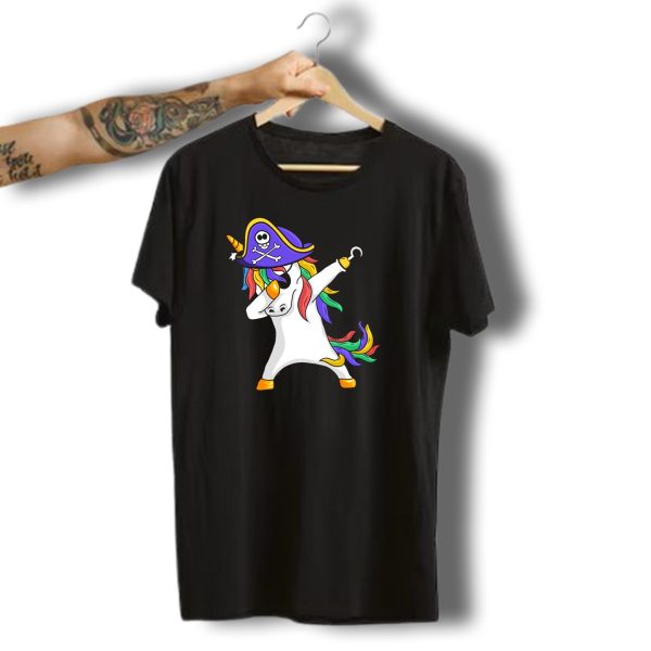 Dabbing Unicorn Pirate Funny Halloween Costume T Shirt t shirt 1