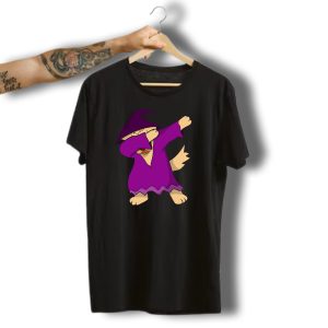 Dabbing Witch Dog Halloween Costume T-Shirt