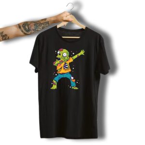 Dabbing Zombie Halloween Girls Dab Funny Costume T-Shirt