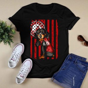 Dachshund Alabama Crimson Tide I Love Mom T Shirt