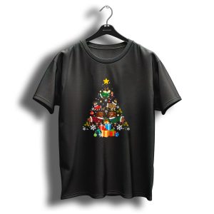 Dachshund Christmas Tree Decor With Ornaments And Gifts For Dog Lovers T-Shirt