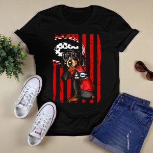 Dachshund Georgia Bulldogs I Love Mom T Shirt