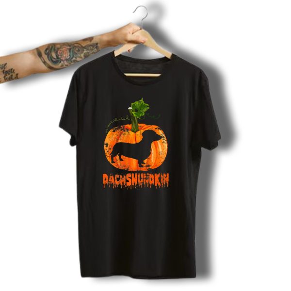 Dachshundkin Pumpkin Halloween T Shirt t shirt 1