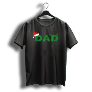 Dad Christmas Family Matching Santa Hat Reindeer Antlers T Shirt