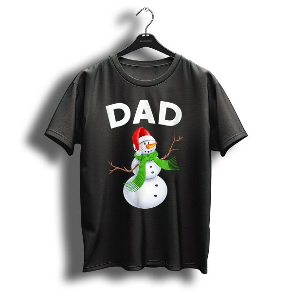 Dad Christmas Snowman Santa Hat Family T Shirt 1 t shirt 1