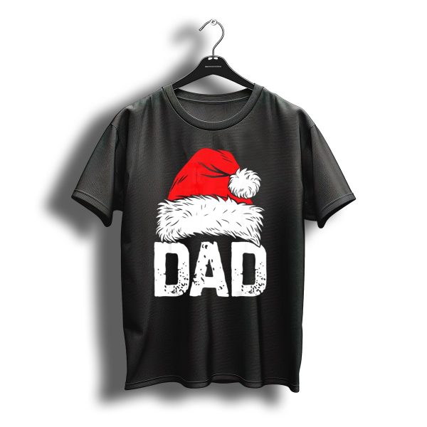 Dad Santa Hat Christmas Family Match T Shirt t shirt 1