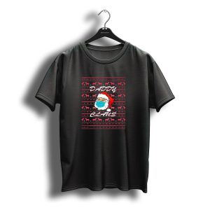 Daddy Claus Masked Santa Christmas Reindeer T-Shirt