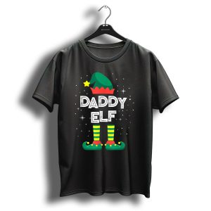 Daddy Elf Funny Family Holiday Christmas T-Shirt