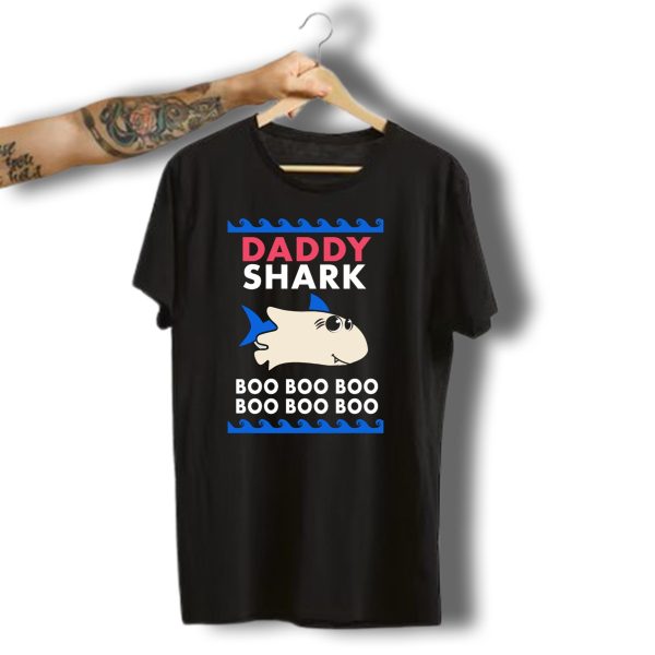 Daddy Shark Ghost Boo Boo Boo Halloween T Shirt t shirt 1