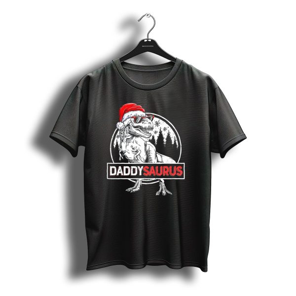 Daddysaurus Santa Dinosaur Christmas Jurassic T Shirt t shirt 1