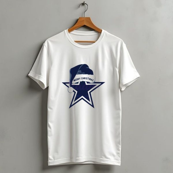 Dallas Cowboys Merry Christmas Santa Hat Star T Shirt 1 t shirt 1