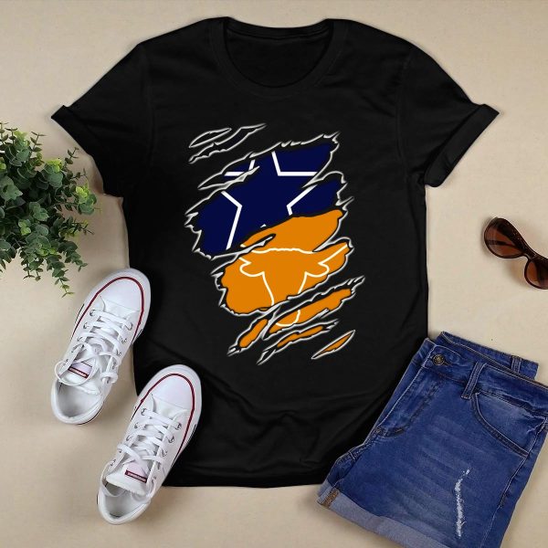 Dallas Cowboys Texas Longhorns Cowboys Longhorn Cowboys T Shirt Style 1 Black 1