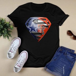 Dallas Texas Tech Superman Star Logo Fusion T-Shirt