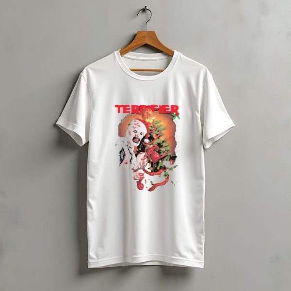 Damien Leone Terrifier Christmas Horror Santa With Christmas Tree T Shirt t shirt 1 1
