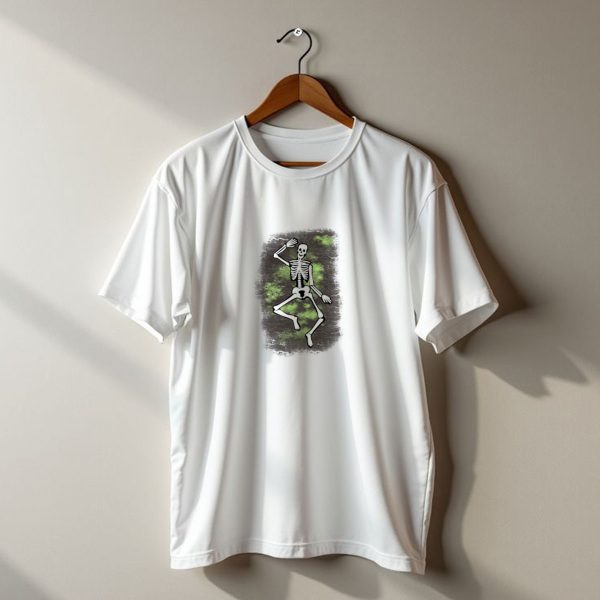 Dancing Skeleton Halloween Ghostly Vibe T Shirt t shirt 1
