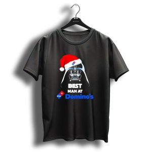 Darth Vader Santa Hat With Best Man At Dominos Christmas T Shirt