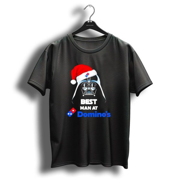 Darth Vader Santa Hat With Best Man At Dominos Christmas T Shirt 1 t shirt 1