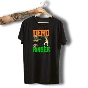 Dead Ringer Disc Golf Funny Halloween Zombie Disc Monster Banging Chains T-Shirt