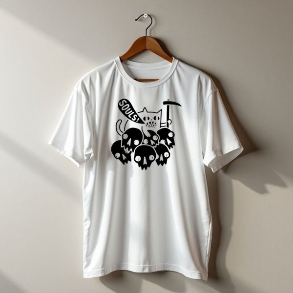Dead Souls Halloween Cat Halloween Satan T Shirt t shirt 1