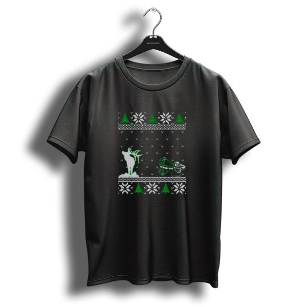 Deer Hunting Lover Snowflake Christmas Tree Bow Hunter T Shirt 1 t shirt 1