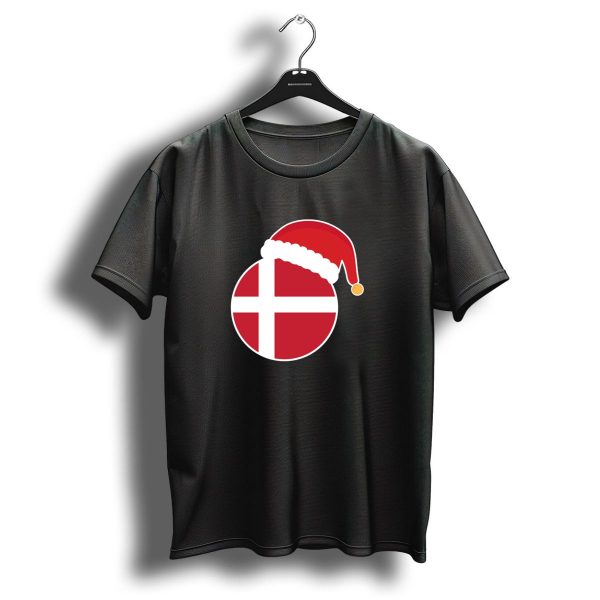 Denmark Flag Christmas Santa Hat T Shirt 1 t shirt 1