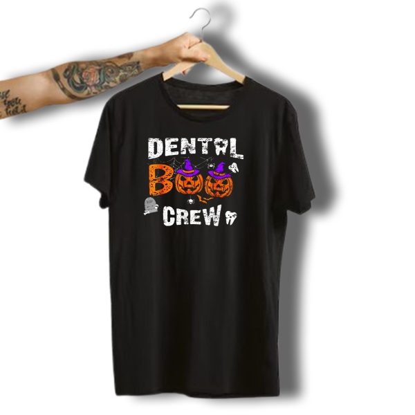 Dental Boo Crew Pumpkin Witch Dentist Halloween T Shirt t shirt 1