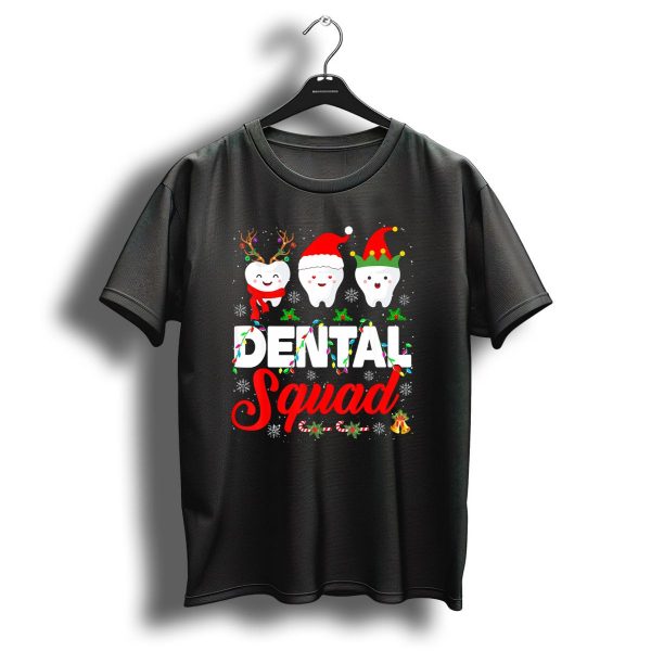Dental Squad Funny Hygienist Dentist Love Christmas Themed Tooth Characters T Shirt 1 t shirt 1