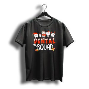Dental Squad Tooth Christmas Santa Reindeer Festive Dent T-Shirt