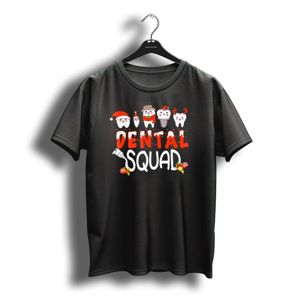 Dental Squad Tooth Christmas Santa Reindeer Festive Dent T Shirt t shirt 1