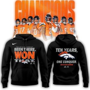 Denver Broncos 2025 Afc West Champions All-Over Print Hoodie