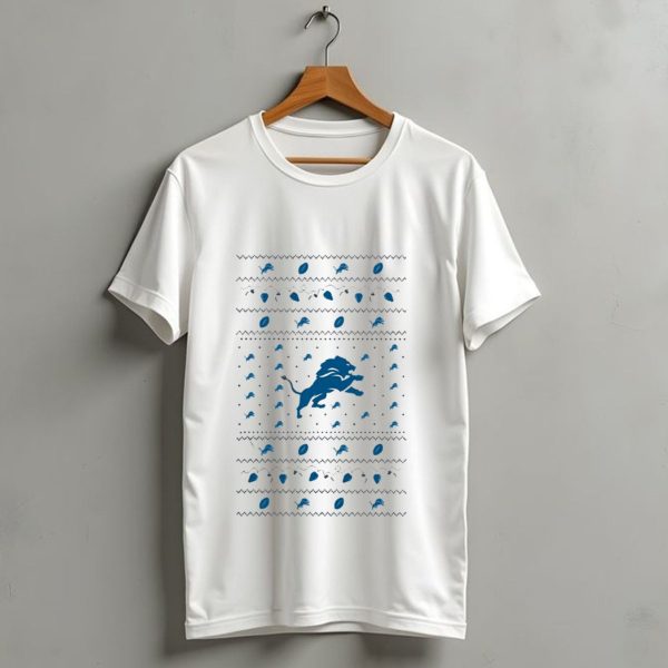 Detroit Lions Christmas Holiday Lights Merry Christmas 2024 Lions T Shirt 1 t shirt 1