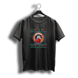 Detroit Santa Motorbike Christmas T-Shirt