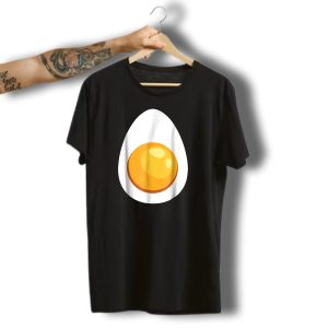 Deviled Egg Funny Halloween Costume Devil Horns Ties Egg Yolk T-Shirt